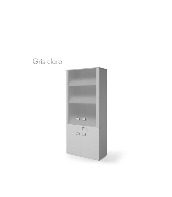 Armario alto con puertas bajas cristal transparente OPERACIONAL - Imagen 7