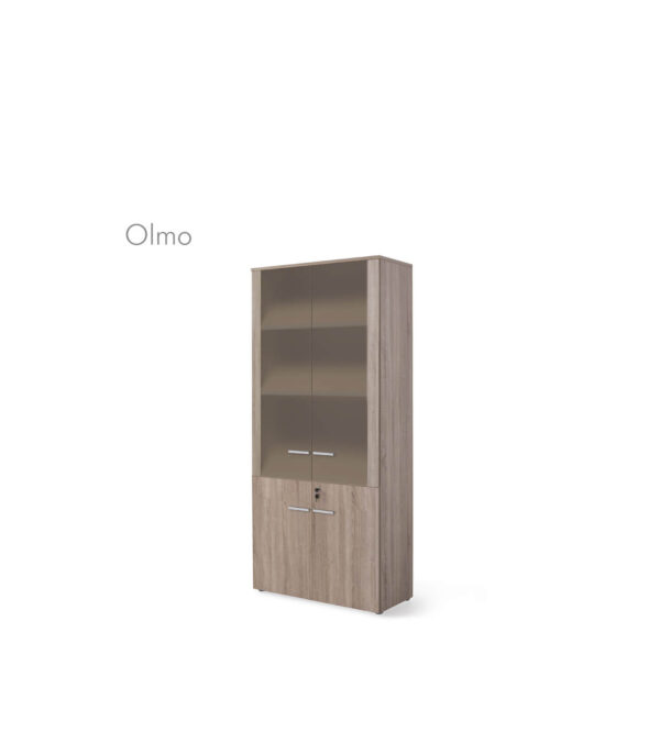 Armario alto con puertas bajas cristal transparente OPERACIONAL - Imagen 14