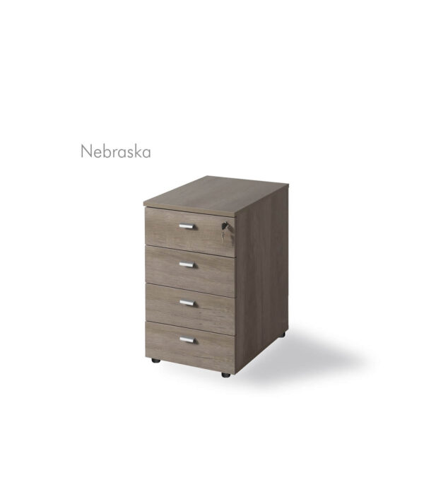 Cajonera fija 4 cajones madera OPERACIONAL (Exclusiva para Compactas) - Imagen 5