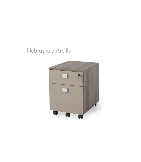 Cajonera móvil 1 cajón + 1 archivo madera bicolor G3 EJECUTIVA - Imagen 30