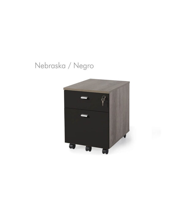 Cajonera móvil 1 cajón + 1 archivo madera bicolor G3 EJECUTIVA - Imagen 32