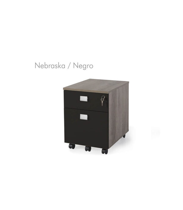 Cajonera móvil 1 cajón + 1 archivo madera bicolor G3 EJECUTIVA - Imagen 34