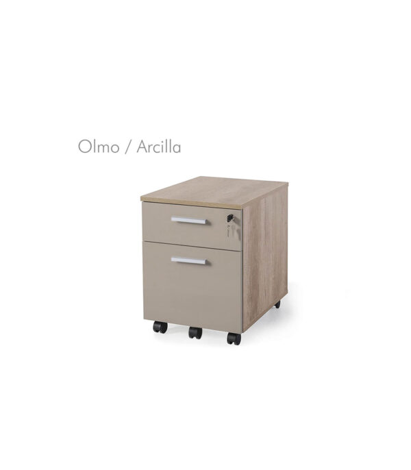 Cajonera móvil 1 cajón + 1 archivo madera bicolor G3 EJECUTIVA - Imagen 18