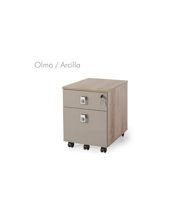 Cajonera móvil 1 cajón + 1 archivo madera bicolor G3 EJECUTIVA - Imagen 20
