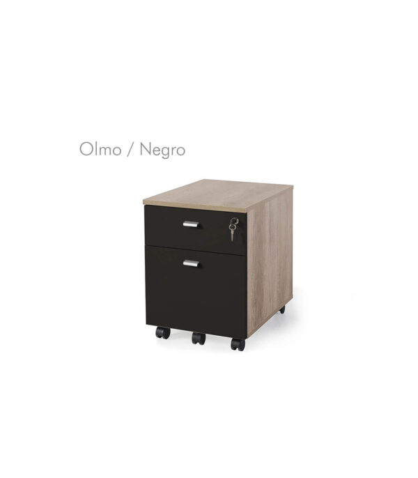 Cajonera móvil 1 cajón + 1 archivo madera bicolor G3 EJECUTIVA - Imagen 21
