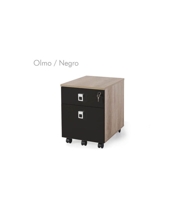Cajonera móvil 1 cajón + 1 archivo madera bicolor G3 EJECUTIVA - Imagen 23