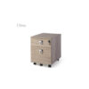 Cajonera móvil 1 cajón + 1 archivo madera OPERACIONAL Stock Express - Imagen 19