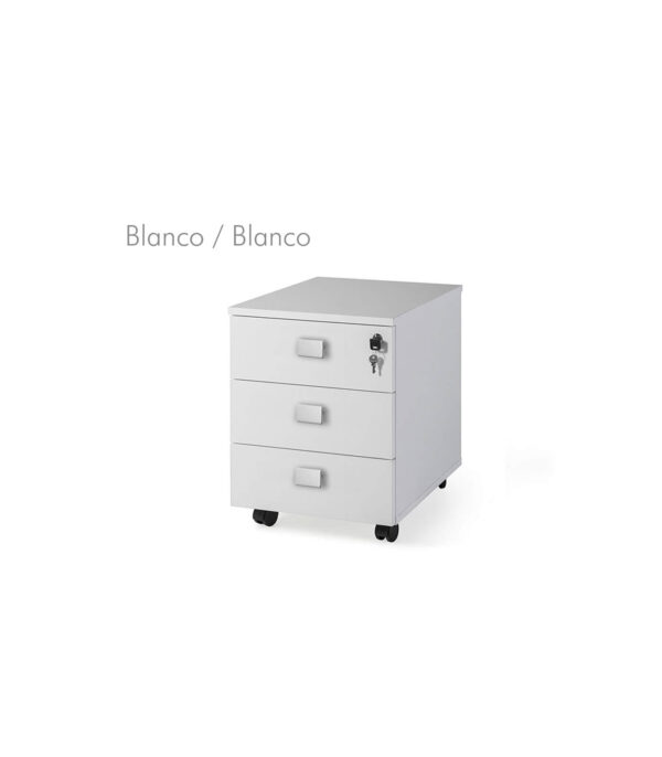 Cajonera móvil 3 cajones metal bicolor G3 EJECUTIVA - Imagen 3