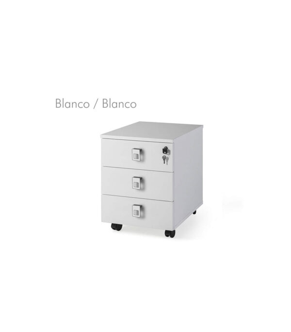 Cajonera móvil 3 cajones metal bicolor G3 EJECUTIVA - Imagen 4