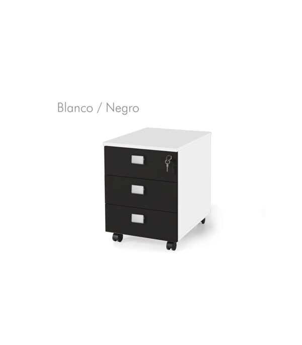 Cajonera móvil 3 cajones metal bicolor G3 EJECUTIVA - Imagen 11