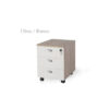 Cajonera móvil 3 cajones madera bicolor G3 EJECUTIVA Stock Express - Imagen 13