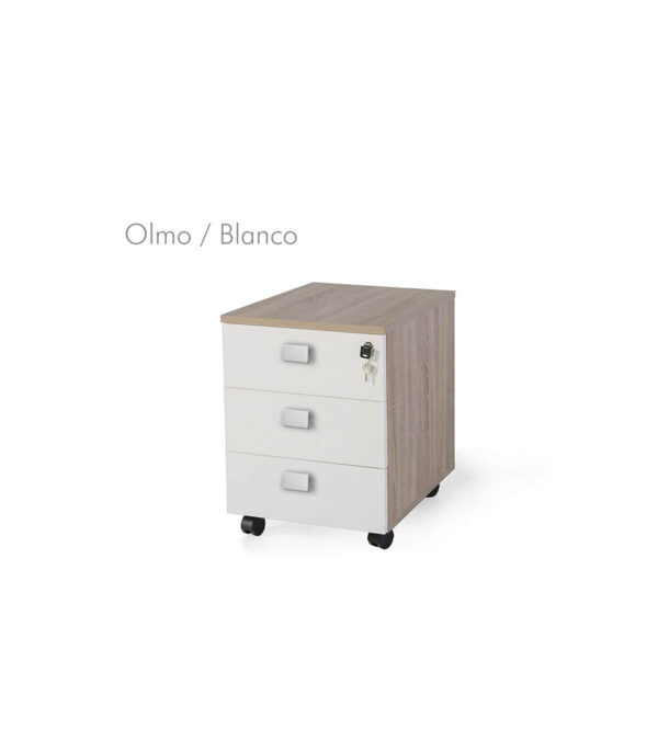 Cajonera móvil 3 cajones metal bicolor G3 EJECUTIVA - Imagen 15